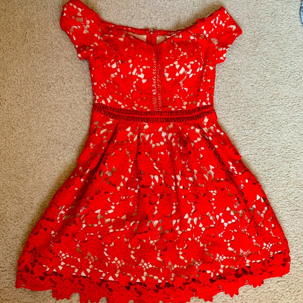 Red lace dress from francesca’s